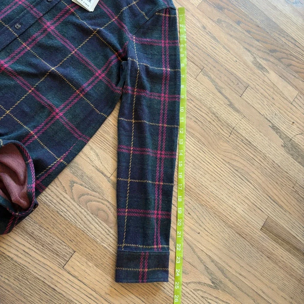 Faherty Legend Sweater Dress Outer Limits Plaid Womens Medium‎ New